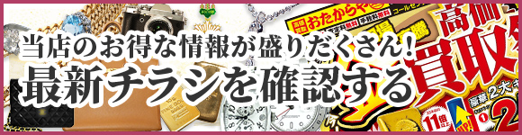 当店のお得な情報が盛りだくさん！最新チラシを確認する